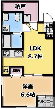 ミヤコウエストの間取り画像