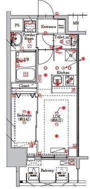 MAXIV東別院の間取り画像