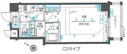 ZOOM目黒不動前の間取り画像