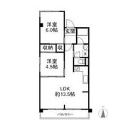 シティヒルズ朝倉Ⅱの間取り画像