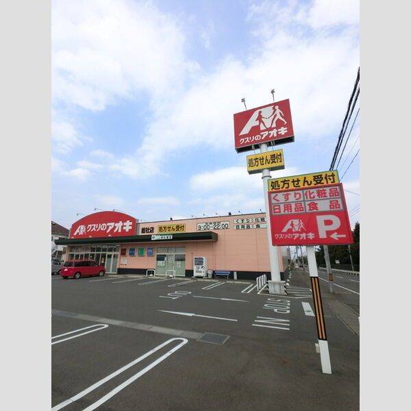 近くにクスリのアオキ総社店あり