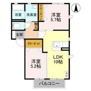 クレシェンテ Bの間取り画像