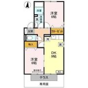 セジュール赤城Bの間取り画像