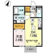 勝山 Aの間取り画像