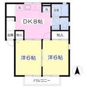 アルカディアBの間取り画像