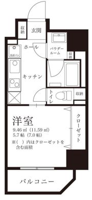アインス蔵前の間取り画像