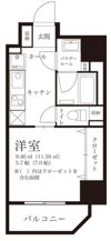 アインス蔵前の間取り画像