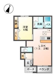 ベルビュー田園の間取り画像