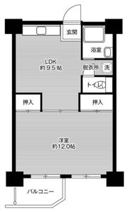 ビレッジハウス泉北栂タワー1号棟の間取り画像