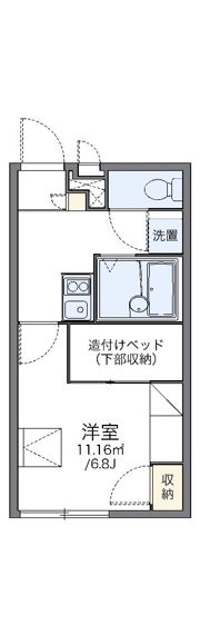 レオパレスコンフォート関町の間取り画像