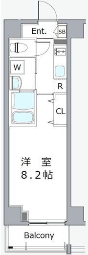 クレヴィスタ門前仲町グランの間取り画像