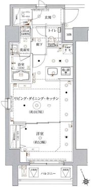 ベルシード上野松が谷の間取り画像