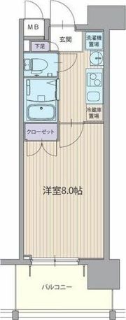 パルティール上前津の間取り画像