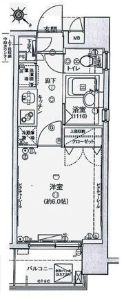 VIDA日本橋EASTの間取り画像