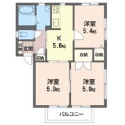 クレールハイツ Aの間取り画像