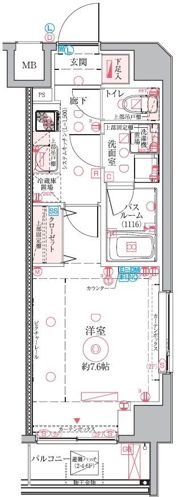 クレヴィスタ亀戸Ⅵの間取り画像
