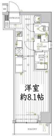 レガリス門前仲町の間取り画像