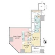 ウエストパークタワー池袋の間取り画像