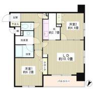 コンフィール日本橋アクアシティの間取り画像