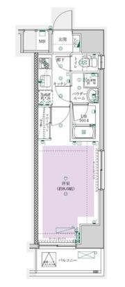 フェルクルールプレスト町屋駅前の間取り画像