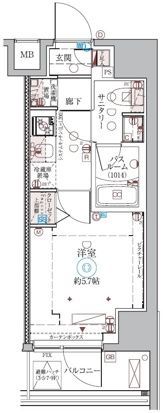 クレヴィスタ品川西大井Ⅱの間取り画像