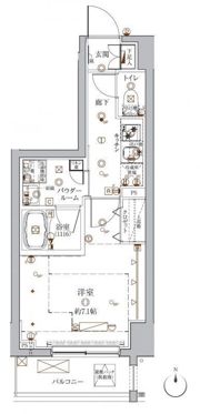 クレイシア入谷の間取り画像