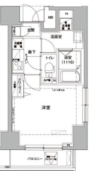 ロメック錦糸町の間取り画像