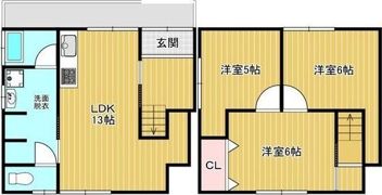 泉大津市千原町2戸建の間取り画像