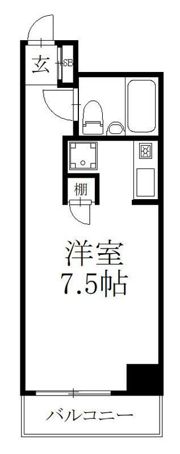 パシフィックパレス元浅草202の間取り画像