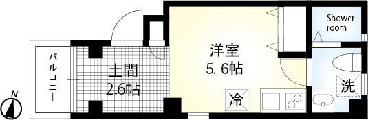 Flat Kの間取り画像