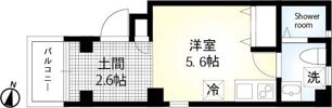 Flat Kの間取り画像