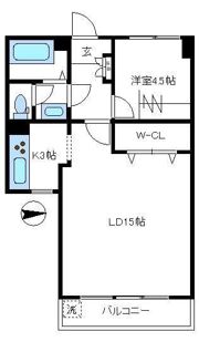湯島武蔵野マンションの間取り画像