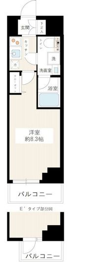 HY's Salire 用賀の間取り画像