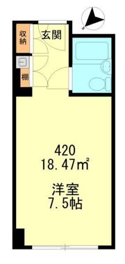六本木ユニハウスの間取り画像