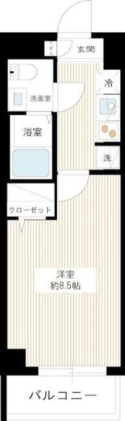 XEBEC京急蒲田の間取り画像