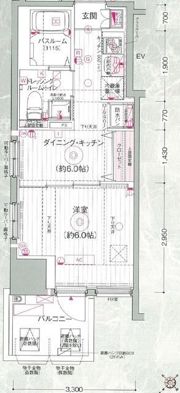 エステムプラザ品川大井町クリスタルヒルズの間取り画像