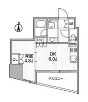 ディームス蔵前Avenueの間取り画像