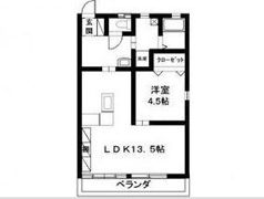 コーポ花の間取り画像