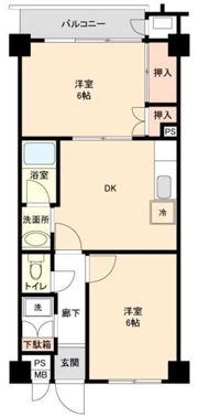 六本木サニーハイツの間取り画像