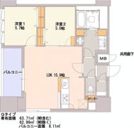 S-RESIDENCE千種belvia TOWER(べルヴィアタワー)の間取り画像