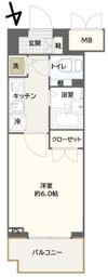 メインステージ麻布十番Ⅱの間取り画像
