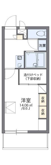 レオパレスHKスクエアの間取り画像