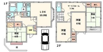 鴻巣市戸建ての間取り画像