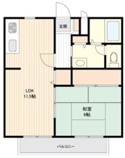 ホワイトビレッジA棟の間取り画像