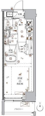 クレイシア入谷の間取り画像