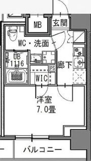 S-RESIDENCE新御徒町Eastの間取り画像