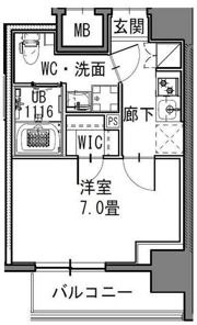 S-RESIDENCE新御徒町Eastの間取り画像