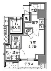S-RESIDENCE新御徒町Eastの間取り画像