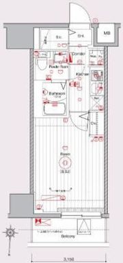 メイクスデザイン入谷Ⅱの間取り画像