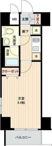 プレール・ドゥーク秋葉原EASTの間取り画像